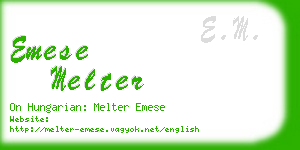 emese melter business card